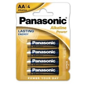 BATERIE LR6 PANASONIC AA 4  SZT. BLISTER ALKAINE