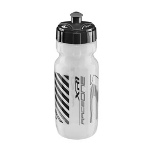 BIDON 600 ML RACEONE XR1 /// TRANSPARENT CZARNY