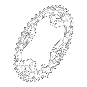 TARCZA DO KORBY SHIMANO 44T M430 CZARNA