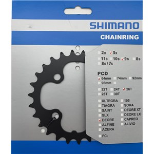 TARCZA DO KORBY SHIMANO 26T FC-M590 CZARNA