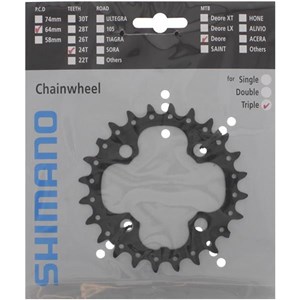 TARCZA DO KORBY SHIMANO 24T FC-M660 10 CZARNA