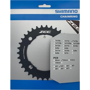 TARCZA DO KORBY SHIMANO 34T M640 CZARNA ZEE 1 x