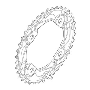 TARCZA DO KORBY SHIMANO 38T M615 ( DO 38-26T )