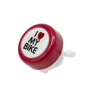 DZWONEK I LOVE MY BIKE D:49mm CZERWONY