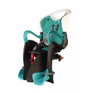 FOTELIK BELLELLI TIGER CLAMP NA BAGAŻ. BIAŁ/TURKUS