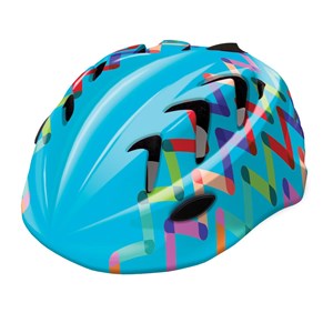 KASK B-SKIN "XS" KIDY PRO ZIGZAG 44-48CM NIEBIESKI