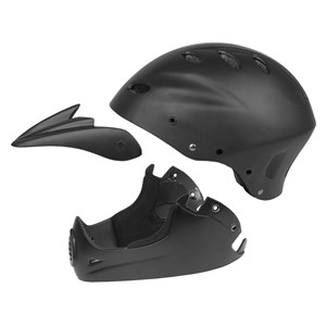 KASK DH/FREERIDE M 54-58 CZARNY MAT