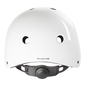 KASK BMX M 54-58 BIAŁY POŁYSK