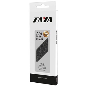 ŁAŃCUCH 5/6/7 RZ TAYA TB50 116 OG. + 2 ZŁĄCZKI