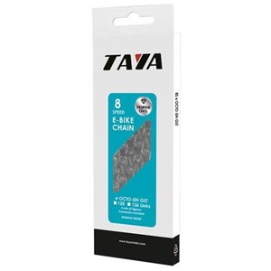 ŁAŃCUCH 8 RZ TAYA e OCTO 136 OG. SILVER E-BIKE