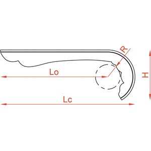 OSŁONA ŁAŃCUCHA 38Z BELLA CZARNA RETRO
