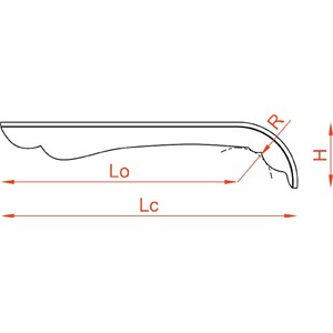 OSŁONA ŁAŃCUCHA 38z BELLA WD  CZARNA