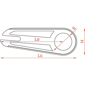OSŁONA ŁAŃCUCHA 38Z LUMI CZARNA