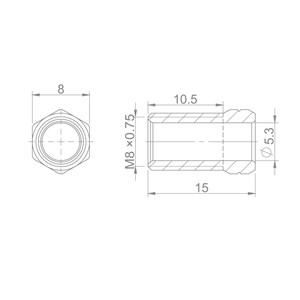 KOŃCÓWKI DO PRZEWODU HYDRAULICZNEGO SRAM