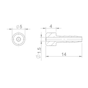 KOŃCÓWKI DO PRZEWODU HYDRAULICZNEGO MAGURA