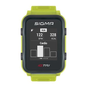 PULSOMETR Z GPS SIGMA ID.TRI LIMONKOWY 24270 SET