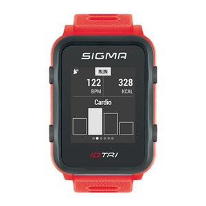 PULSOMETR Z GPS SIGMA ID.TRI CZERWONY 24280 SET