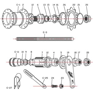 ŁOŻYSKO TORPEDA QUANDO 1/4"x 7   po 25szt