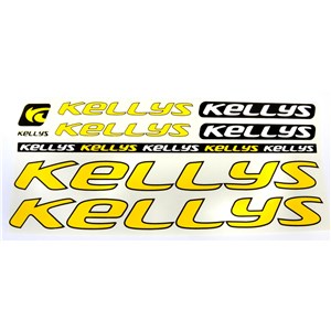 NAKLEJKA KELLYS ŻÓŁTY 5 szt= kpl