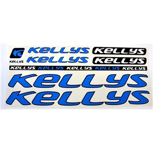 NAKLEJKA KELLYS NIEBIESKO CZARNA  5 szt.= kpl