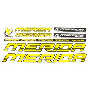 NAKLEJKA MERIDA ŻÓŁTA 5 szt= kpl