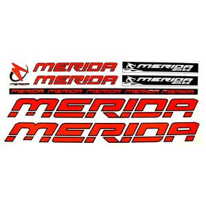 NAKLEJKA MERIDA CZERWONA 5 szt.= kpl