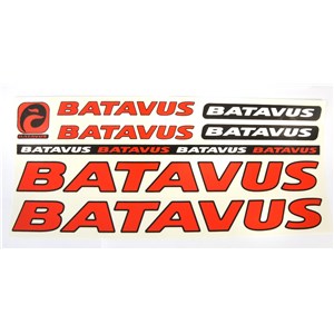 NAKLEJKA BATAVUS CZERWONY 5 szt. = kpl