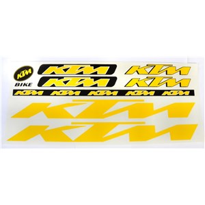 NAKLEJKA KTM ZÓŁTY 5 SZT.= KPL