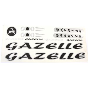 NAKLEJKA GAZELLE CZARNA 5 szt. = kpl