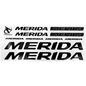 NAKLEJKA MERIDA CZARNA - BIAŁA OBW. 5 szt.= kpl