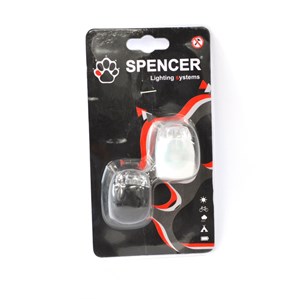 LAMPY 2 LED FROG BIAŁA/CZARNA