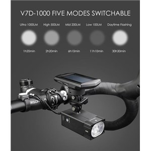 LAMPA PRZÓD GACIRON V7D 1000 LUM USB + ALU BUTLER