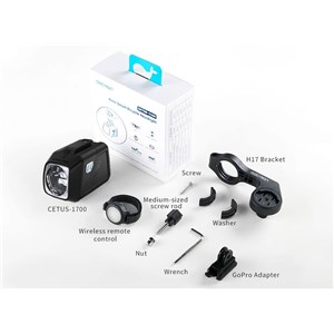 LAMPA PRZÓD GACIRON CETUS-1700 LUM CZARNA