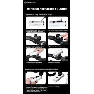 LAMPA PRZÓD GACIRON MULTI XIAOMAN 1000 LUM CZARNA