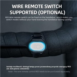 LAMPA PRZÓD GACIRON KIWI-400 LUM ANTI-GLARE CZARNA - zdjęcie 6
