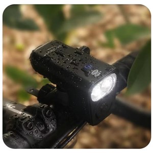 LAMPA PRZÓD GACIRON 400 LUM Z DZWONKIEM HEY MONKEY - zdjęcie 5
