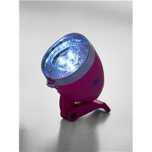 LAMPA PRZÓD CITY 3LED  RÓŻOWA bez baterii