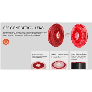 .LAMPA T. GACIRON LOOP 100 LUM USB BRAKE LIGHT