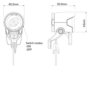 LAMPA P. E-BIKE HERRMANS MR4 E 6-12V 120 LUM