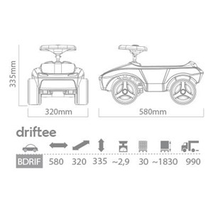 JEŹDZIK BRUMEE DRIFTEE CZERWONY