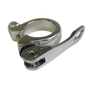 OBEJMA SIODŁA 31,8 ALU SILVER + QR