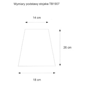 STOJAK SUPER-B NA TYLNE KOŁO DWUSTRONNY regulowany