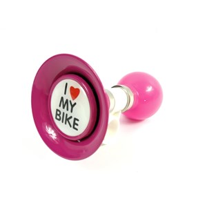 TRĄBKA I LOVE MY BIKE RÓŻOWA