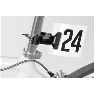 UCHWYT DO NUMERÓW STARTOWYCH RACEONE CZARNY