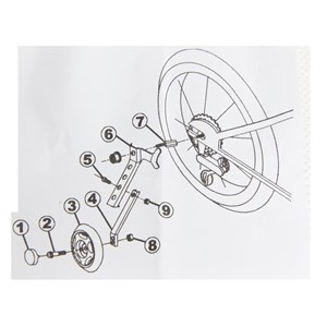 KÓŁKA PODPOROWE 16-24" DO ROWERÓW Z PRZERZUTKĄ