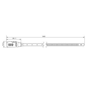 ZAMEK SPENCER 54 CM OPASKA ZIP SZYFR