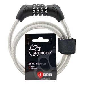 ZAMEK SPENCER 8x1000 MM SPIRALA SZYFR